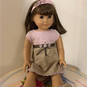 Pink and Tan Doll with Headband
